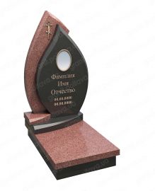 Памятник з червоним каменем