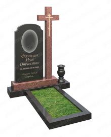 Памятник з червоним каменем 18-2